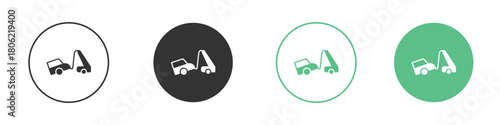 Towed car icon for web design, templates, infographics and more