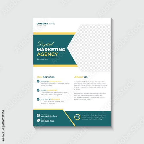 Professional Business Flyer for Brand Identity and Marketing Services