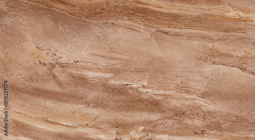 Warm Beige and Rosy Brown Onyx Marble Texture with Smooth, Wavy Horizontal Bands and Subtle Veining, Ideal for Interior Design Surfaces
