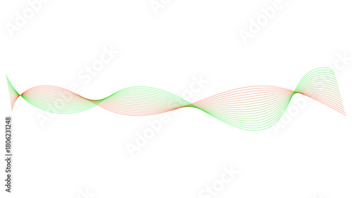 abstract background with colorful waves line