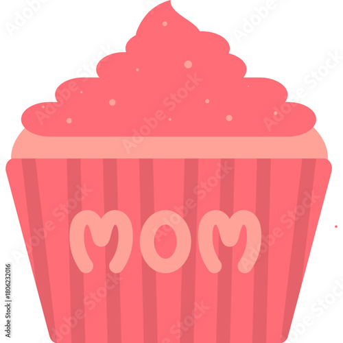 Cupcake Mother's Day Illustration 