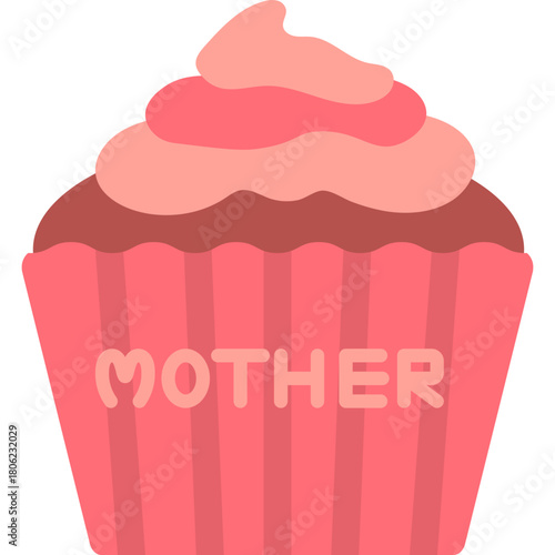 Cupcake Mother's Day Illustration 