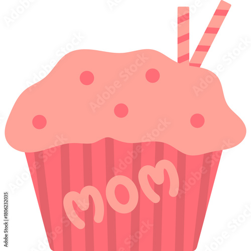 Cupcake Mother's Day Illustration 
