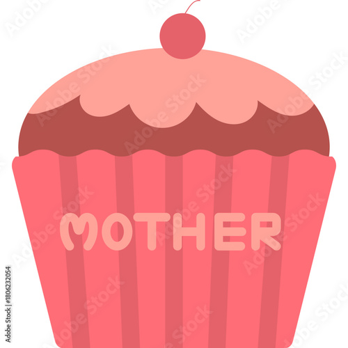 Cupcake Mother's Day Illustration 