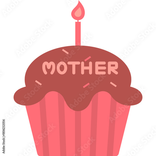 Cupcake Mother's Day Illustration 