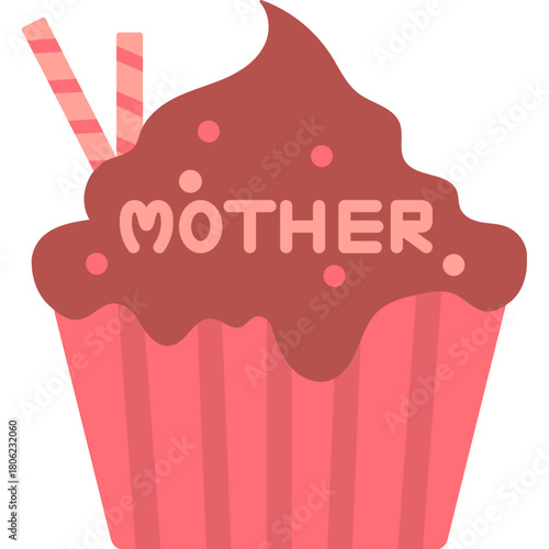 Cupcake Mother's Day Illustration 