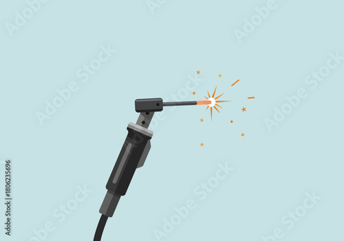 Soldering Iron Tip Sparking At Work.