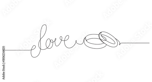 Heart Line Art Valentine’s Day,Happy valentines day concept  single  line art drawing,Continuous Line Art of Four Heart Balloons,