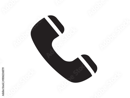 Stunning minimalist phone call icon for modern design projects