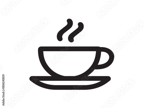 Stunning hot beverage symbol for cozy and welcoming designs