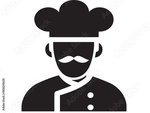 Nice Cook Icon Illustration Showing Elegant Culinary Expertise  