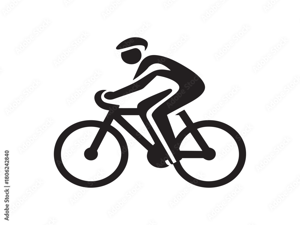 Fototapeta premium Gorgeous Cycling Icon Illustrating Stunning Sport and Movement Style 