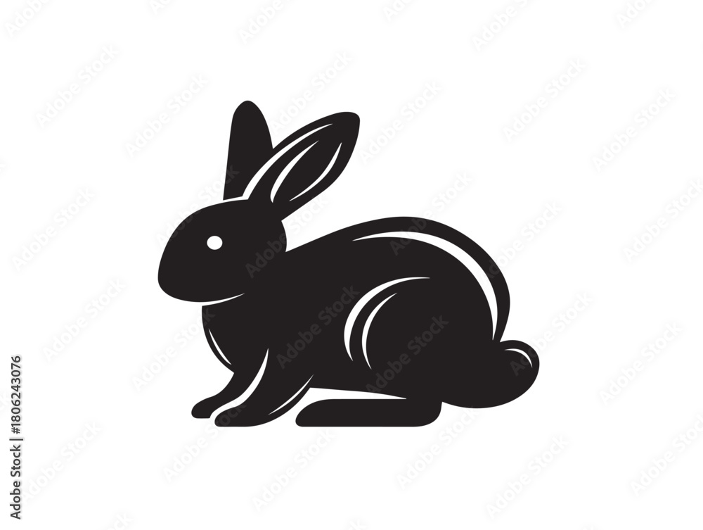 Obraz premium Stunning Easter Bunny Icon Reflecting Playful and Charming Holiday Style 