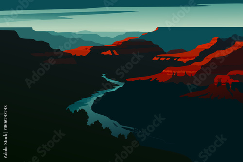 the beauty of grand canyon in northwest corner of Arizona, United States