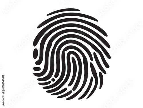 Elegant Fingerprint Icon Illustrating Stunning Secure Identity Design  