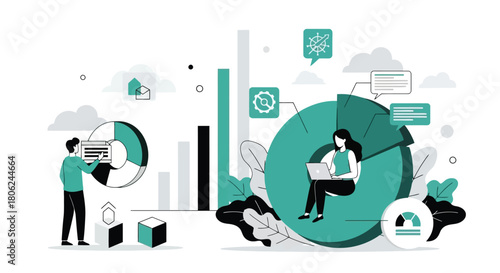 Agile Business Processes Illustrated with Charts and Data Analysis for Project Success