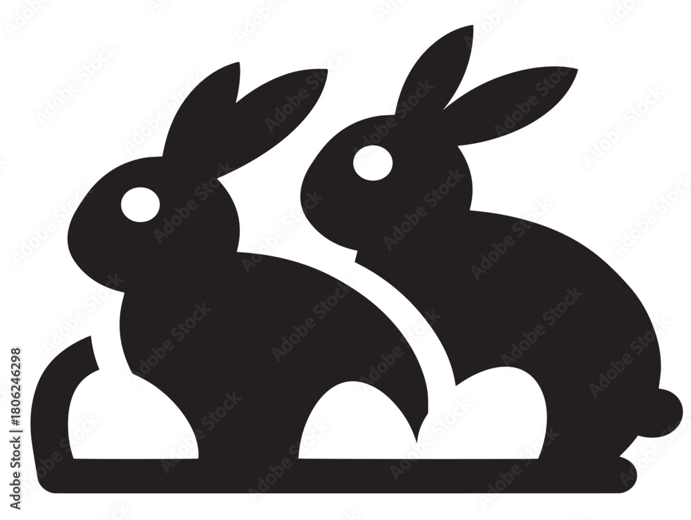 Obraz premium Stunning Happy Easter icon vector illustration for elegant spring holiday designs