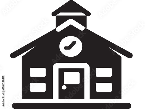 Beautiful kindergarten icon vector illustration for stunning educational materials