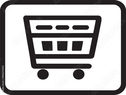 Nice supermarket icon vector illustration with a beautiful and convenient shopping design