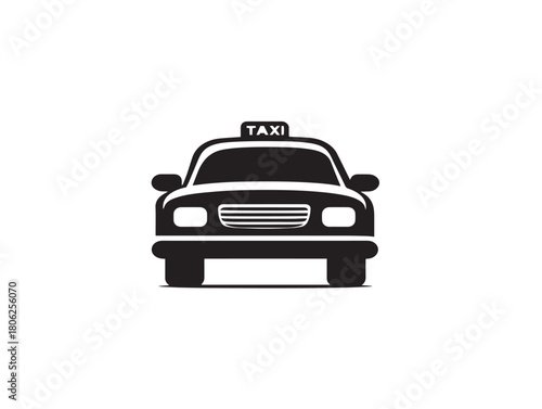 Stunning taxi icon vector illustration with an elegant and simple car design