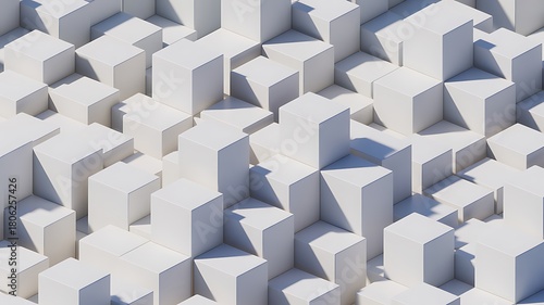 Fototapeta Naklejka Na Ścianę i Meble -  Geometric Block Structure