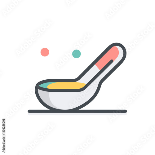 Minimal medical scoop with pastel colors for patient care