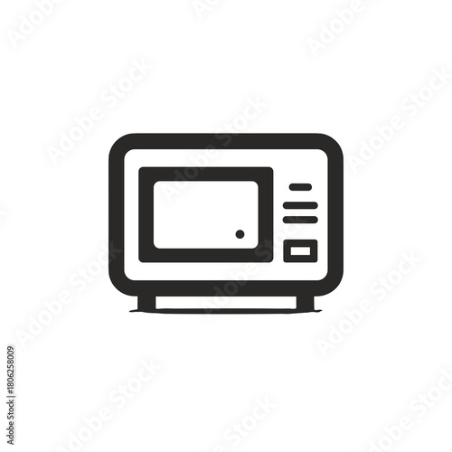 Simple bedside monitor icon with rectangular display and control buttons