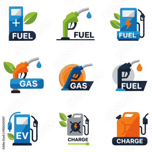 Fueling and Energy Station Icons