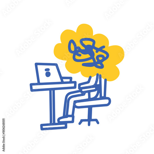 Burnout Style Icons in Blue vibes