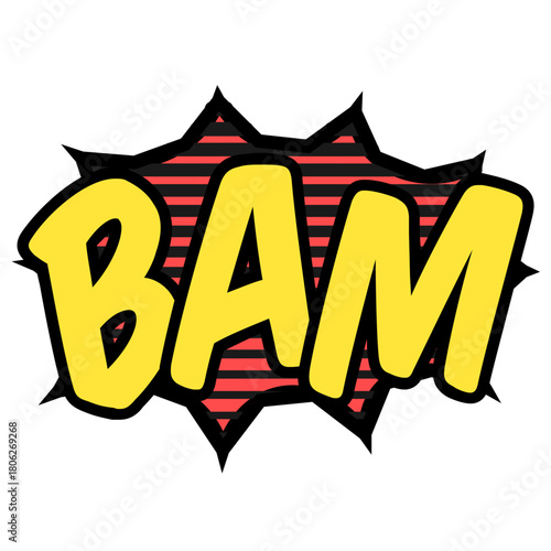 Bam Pow Free Sticker