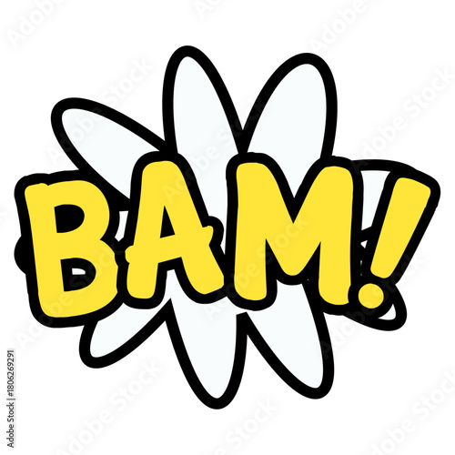Bam Pow Free Sticker
