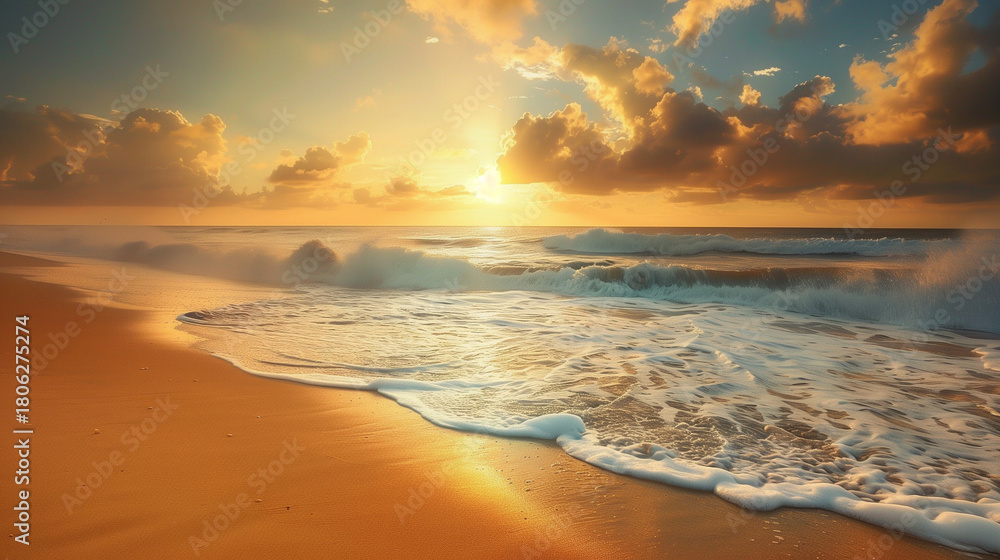 Obraz premium Sunset on the beach