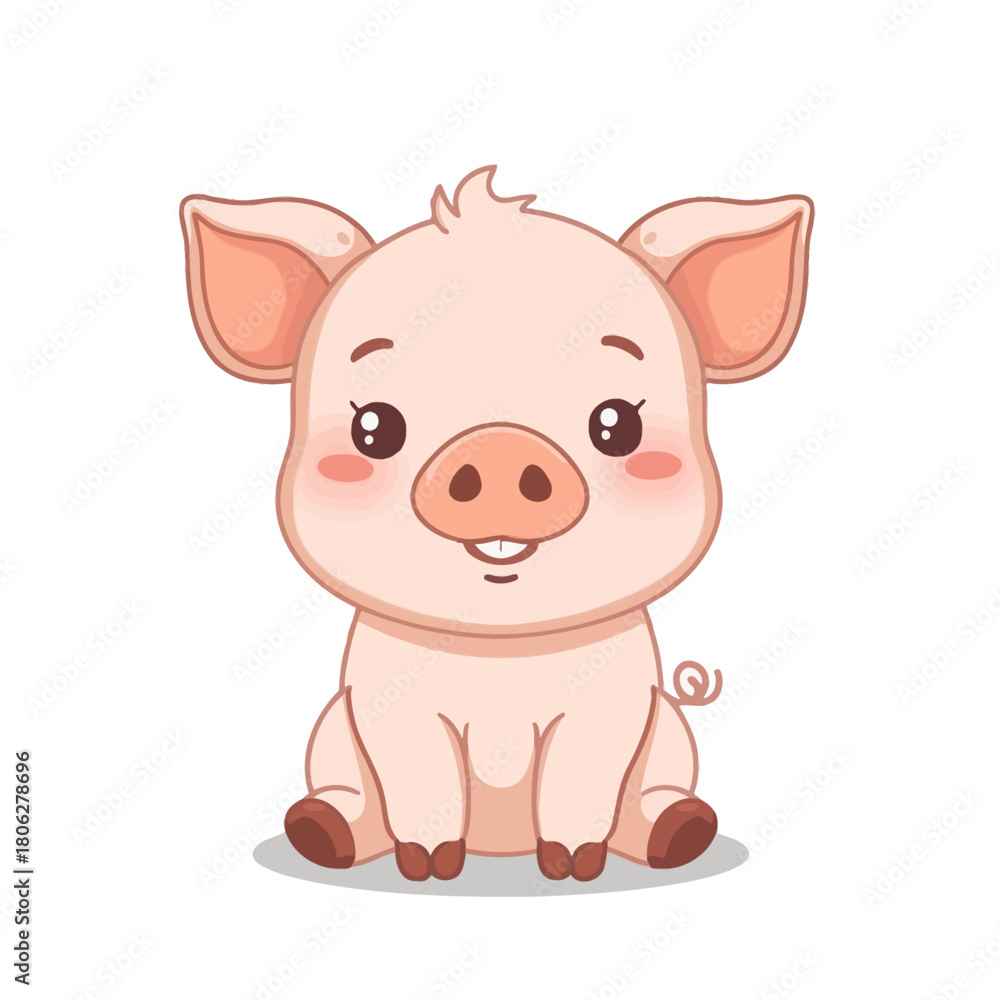 Fototapeta premium Cute Pig Design Very Cool