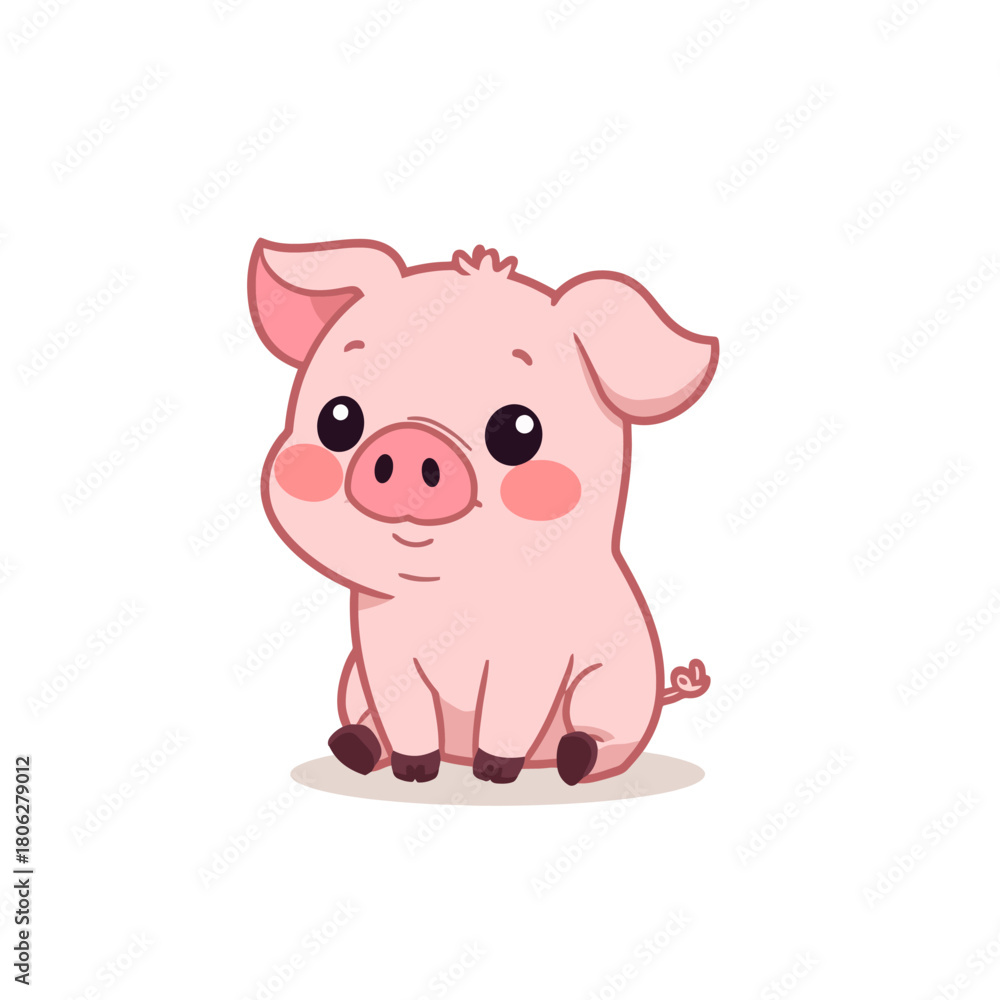 Fototapeta premium Cute Pig Design Very Cool