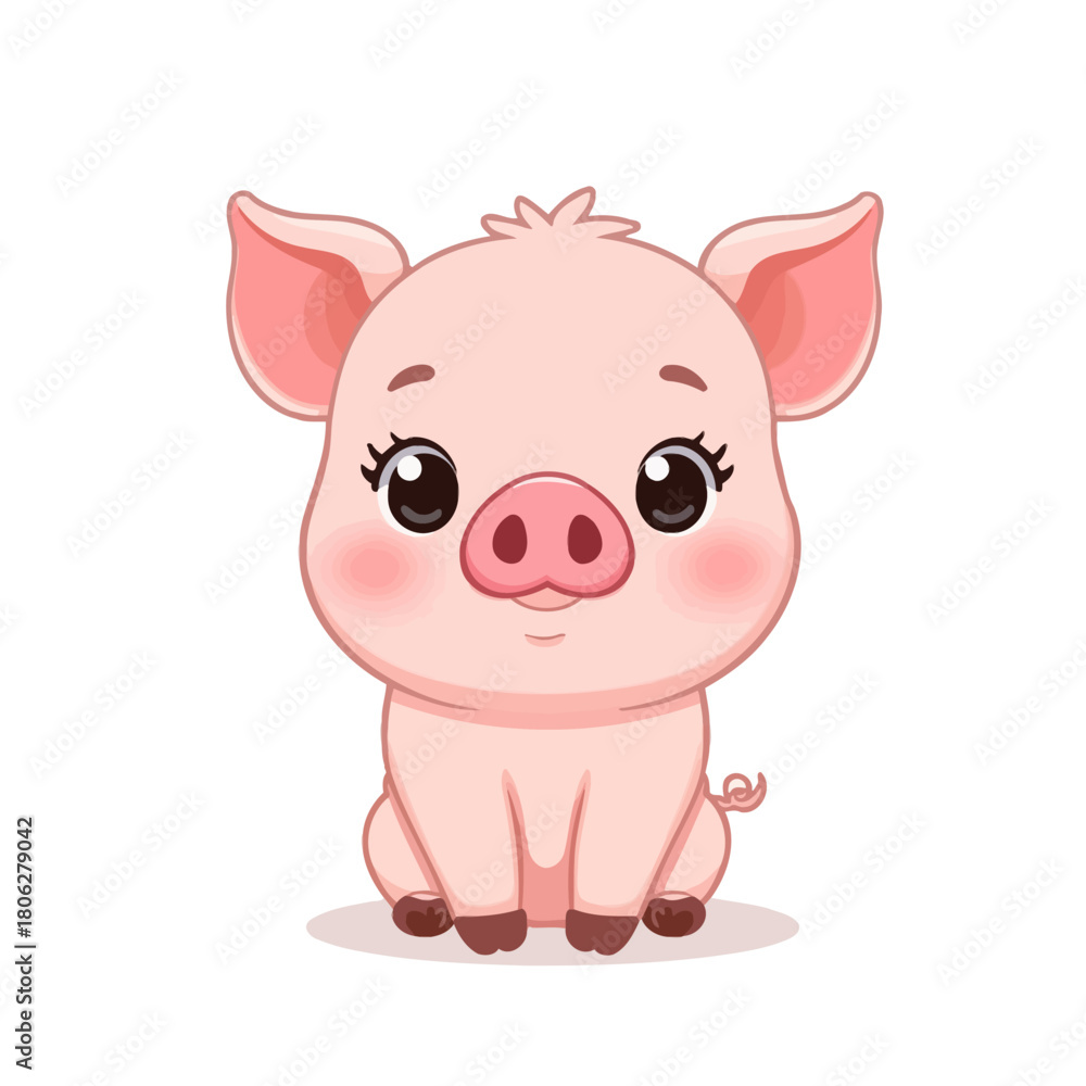 Fototapeta premium Cute Pig Design Very Cool