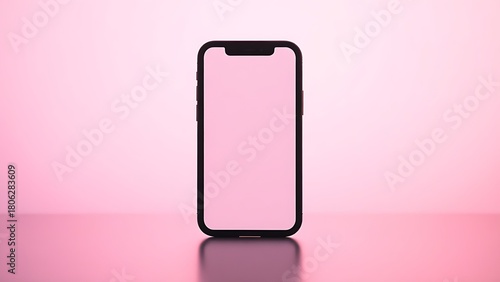 A smartphone silhouette against a soft gradient, representing abstract technology concepts.