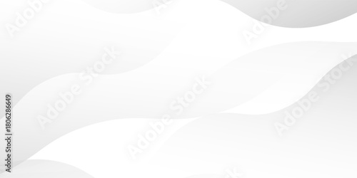 white background with abstract wave line, curve crease