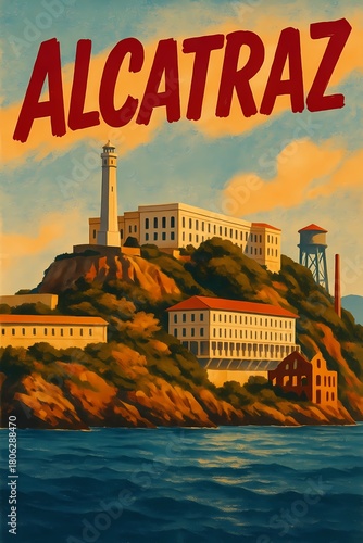 Explore Alcatraz Island with its infamous prison and scenic views, a must-see San Francisco landmark perfect for travel posters and historical documentaries