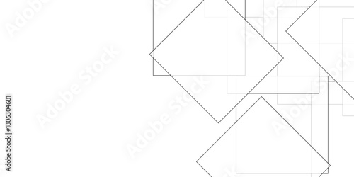 Abstract seamless geometric line pattern vector illustration design texture backdrop. Abstract randomly organized patterns of black border or frame geometric modern business and technology concept 