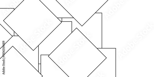 Abstract seamless geometric line pattern vector illustration design texture backdrop. Abstract randomly organized patterns of black border or frame geometric modern business and technology concept 