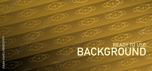 Luxury golden ornamental pattern background with vertical stripes, ready to use for elegant events