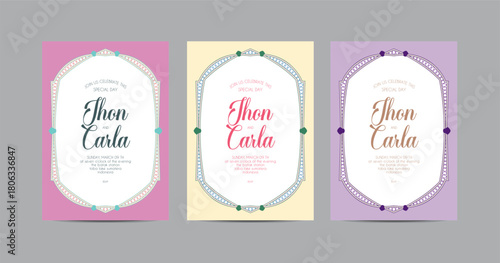 Soft Minimalist Wedding Invitation Template