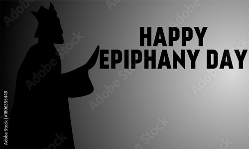 Happy Epiphany Day Template, Flat Cartoon Illustration, with Los Reyes Magos, Christian Celebration for Faith in the Divinity of Jesus Since His Coming to the World. Cartoon vector illustration templa