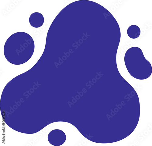Vector illustration of abstract blob element