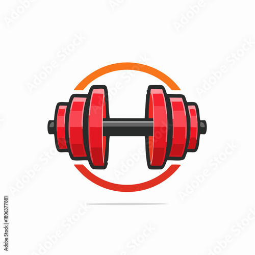 Heavy metal gym equipment: dumbbell weights isolated on a white background for strength training and fitness