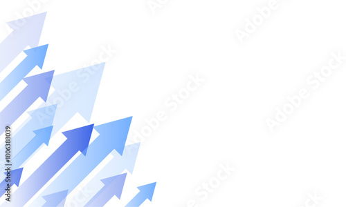 上昇・アップ矢印のフレーム背景