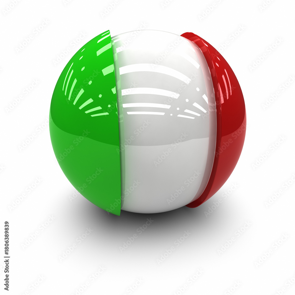 Fototapeta premium Spherical flags of different countries