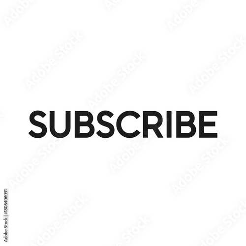 Minimalist subscribe call to action for video channel promotion