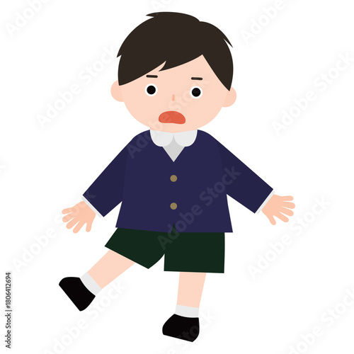 驚いている男の子