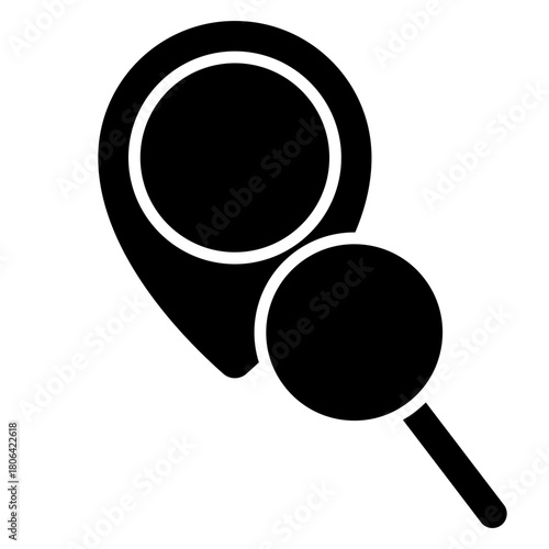 Search icon vector. Zoom illustration sign. San symbol. magnifying glass logo.